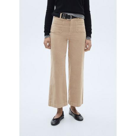 MANGO Catherip Jean Culotte en Velours Côtelé  