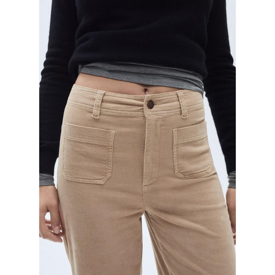 MANGO Catherip Cord Culotte Jeans  