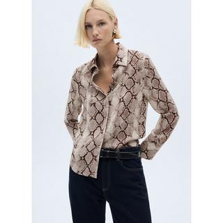 MANGO Serpi Chemisier Imprimé Serpent  