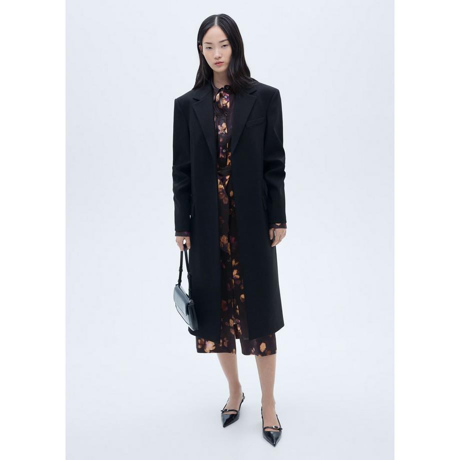 MANGO Bosco Robe Chemise Imprimée Manches Longues  