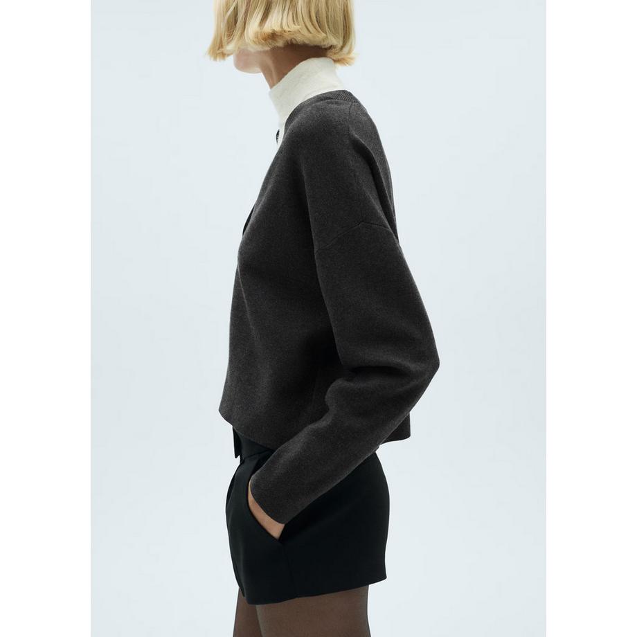 MANGO Pattys Cardigan Maniche Lunghe in Maglia Fine  