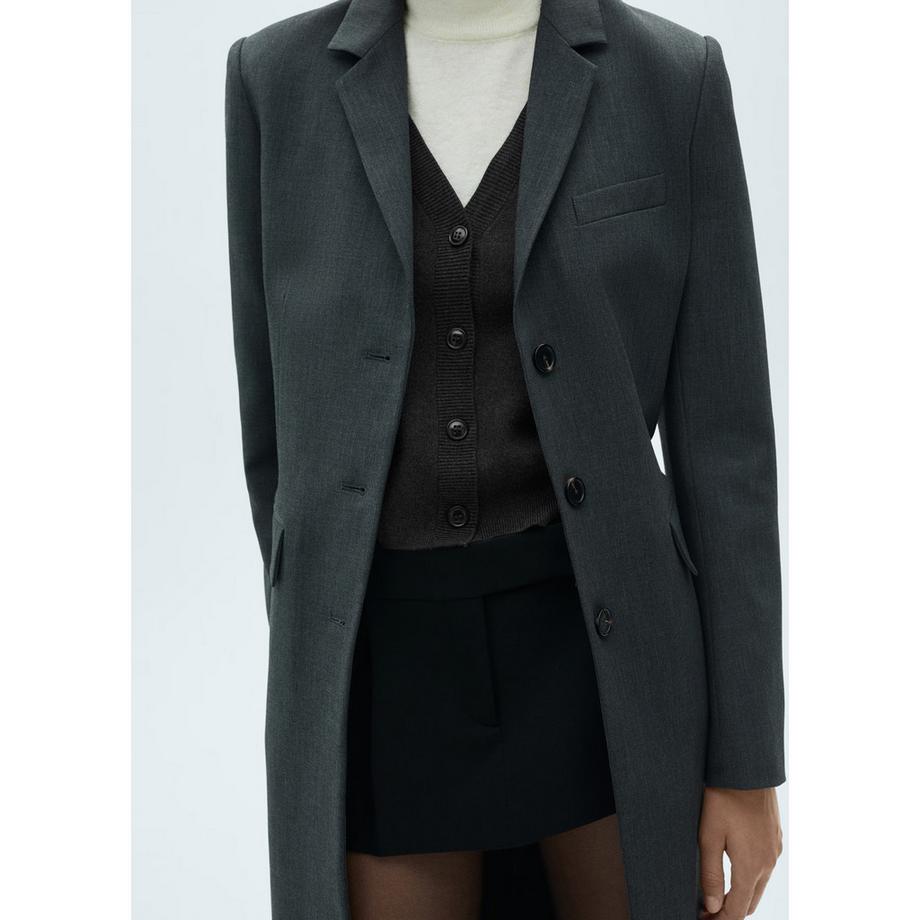 MANGO Pattys Cardigan Maniche Lunghe in Maglia Fine  