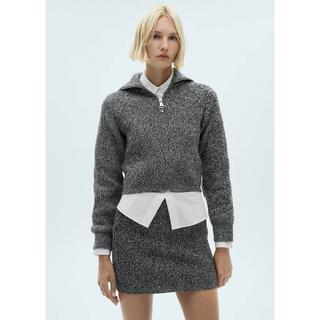 MANGO Incheon Jupe Courte en Maille  