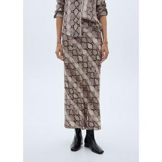 MANGO Bombi Schlangenprint Maxirock  