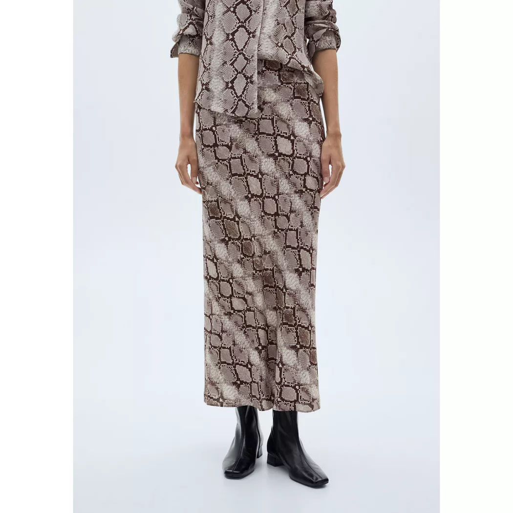 Mango - Rock, für Damen, Light Beige, Größe XL