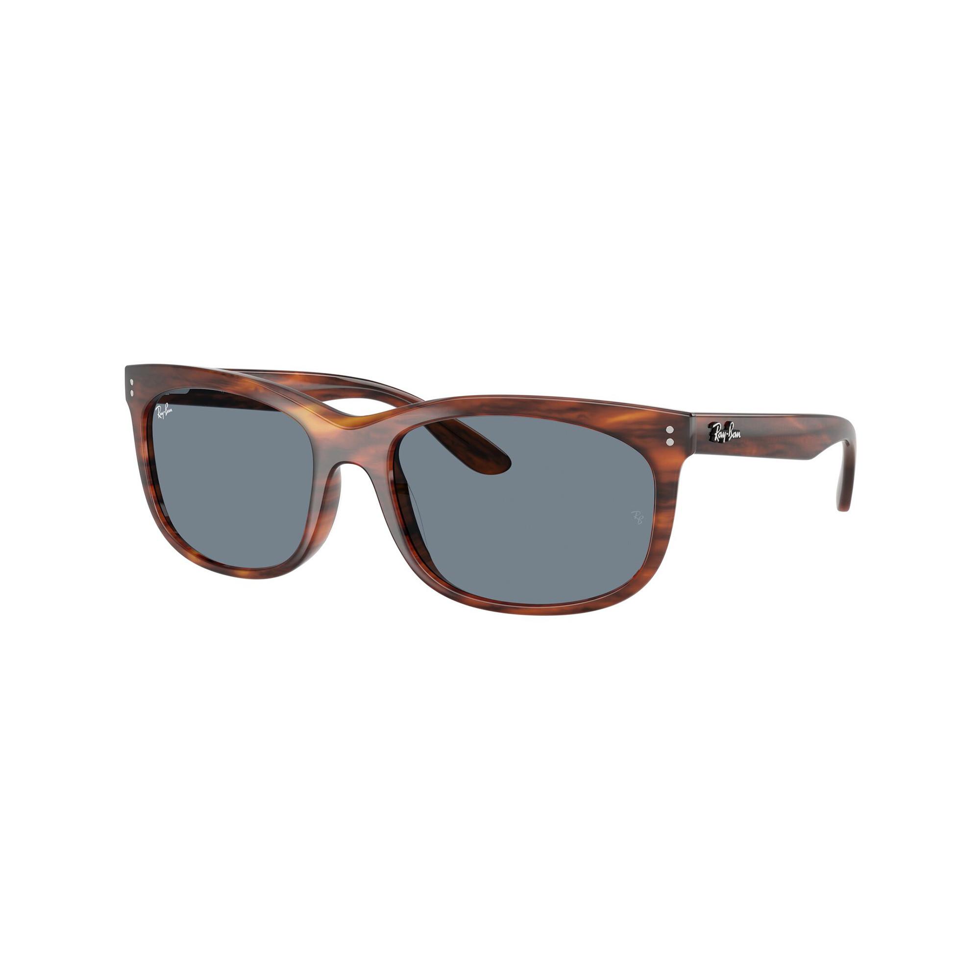 Ray Ban Striped Havana Lunettes de Soleil Rectangulaires  