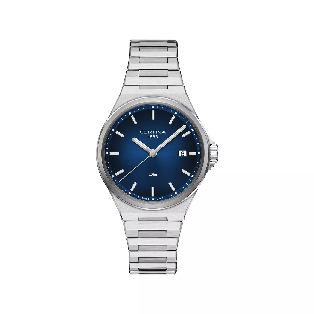 Certina - Analoguhr, Ds-7, 39mm, Silber