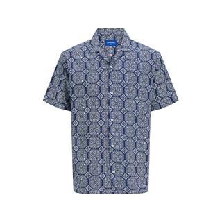 JACK & JONES Jorseersucker AOP Kurzarmhemd  
