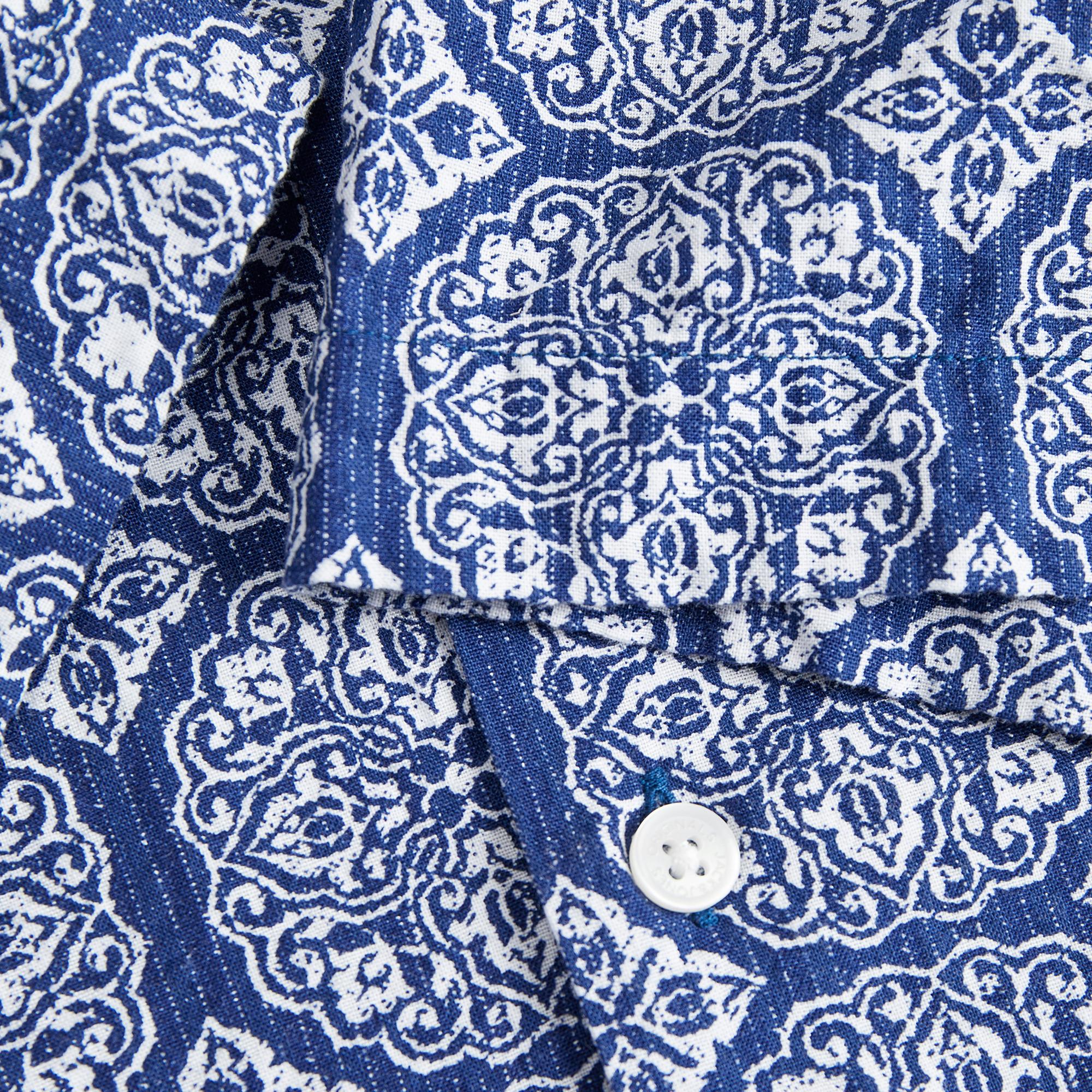 JACK & JONES Jorseersucker AOP Kurzarmhemd  