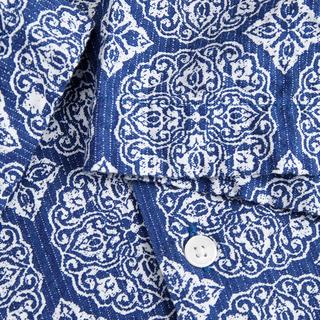 JACK & JONES Jorseersucker AOP Kurzarmhemd  