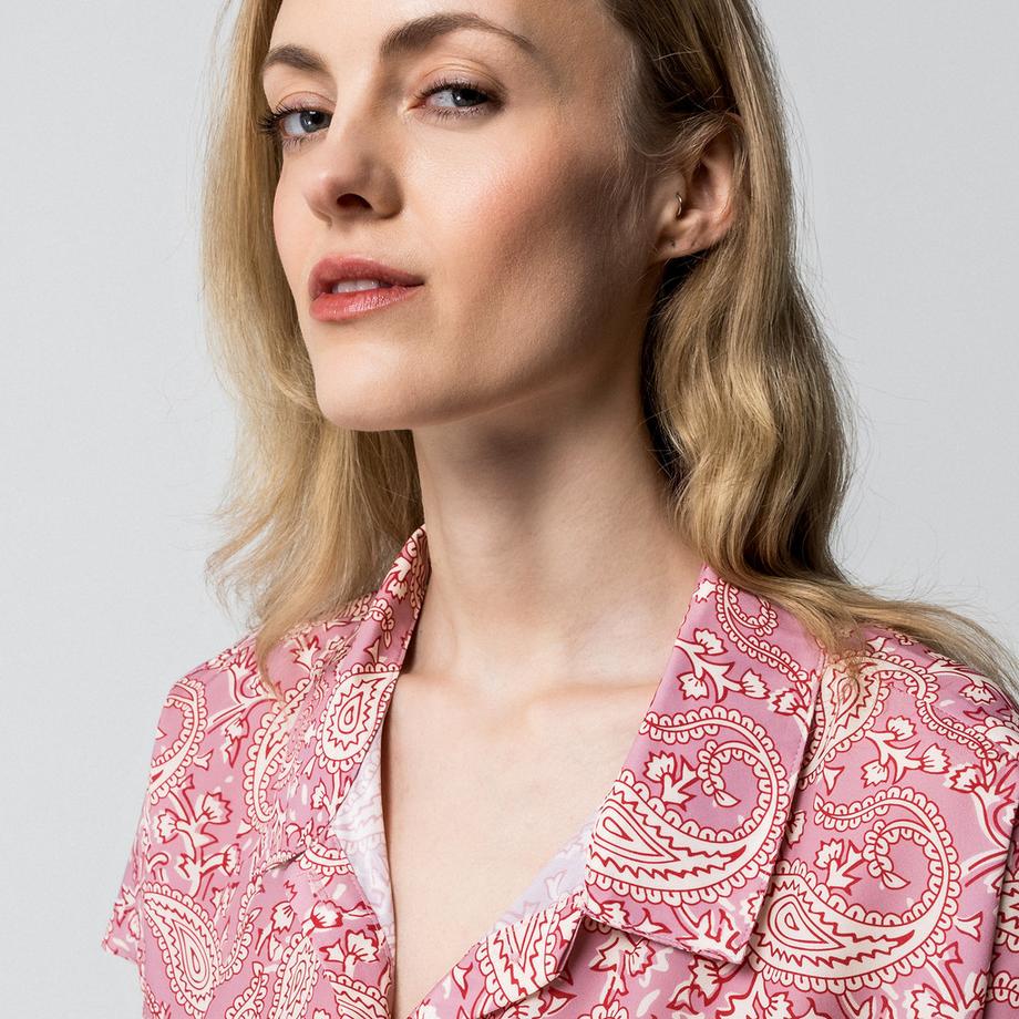 Manor Woman Chemisier à manches courtes à motif floral  