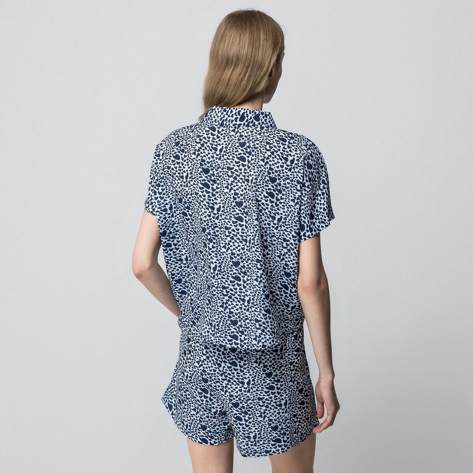 Manor Woman Chemisier à Manches Courtes Imprimé  