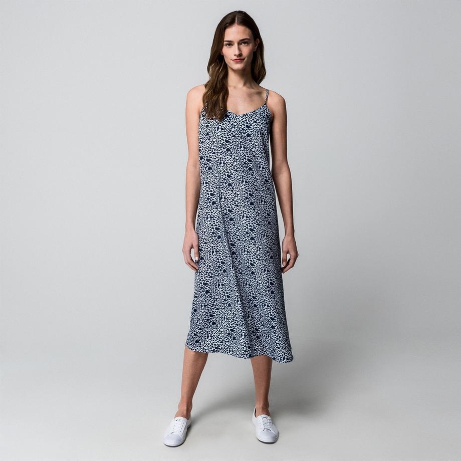 Manor Woman Robe Midi Coupe Évasée Motif  
