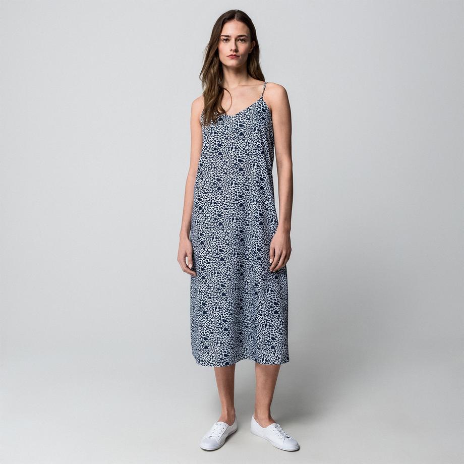 Manor Woman Robe Midi Coupe Évasée Motif  