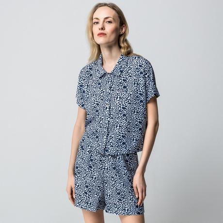 Manor Woman Gemusterte Casual Shorts  