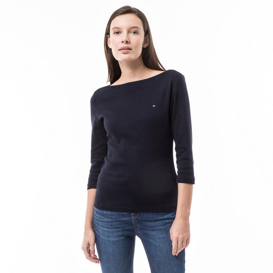 TOMMY HILFIGER New Cody Gestreiftes Boat Neck T-Shirt  