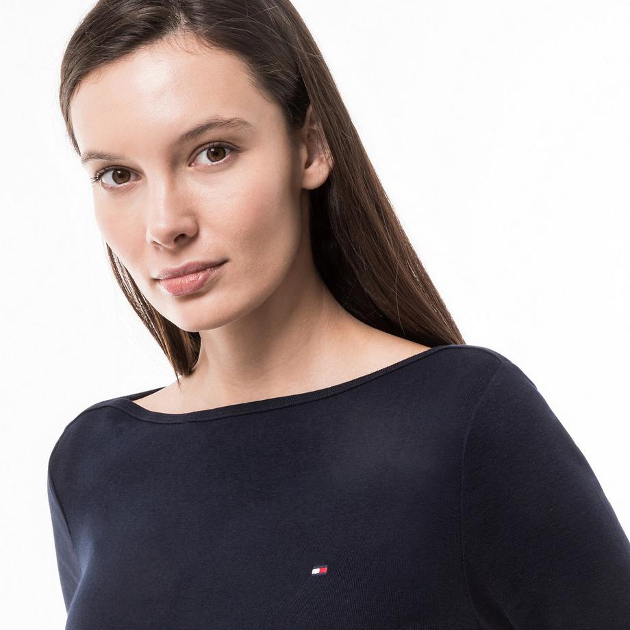 TOMMY HILFIGER New Cody Gestreiftes Boat Neck T-Shirt  