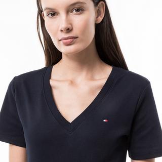 TOMMY HILFIGER V-Ausschnitt Kurzarm T-Shirt Slim Fit  