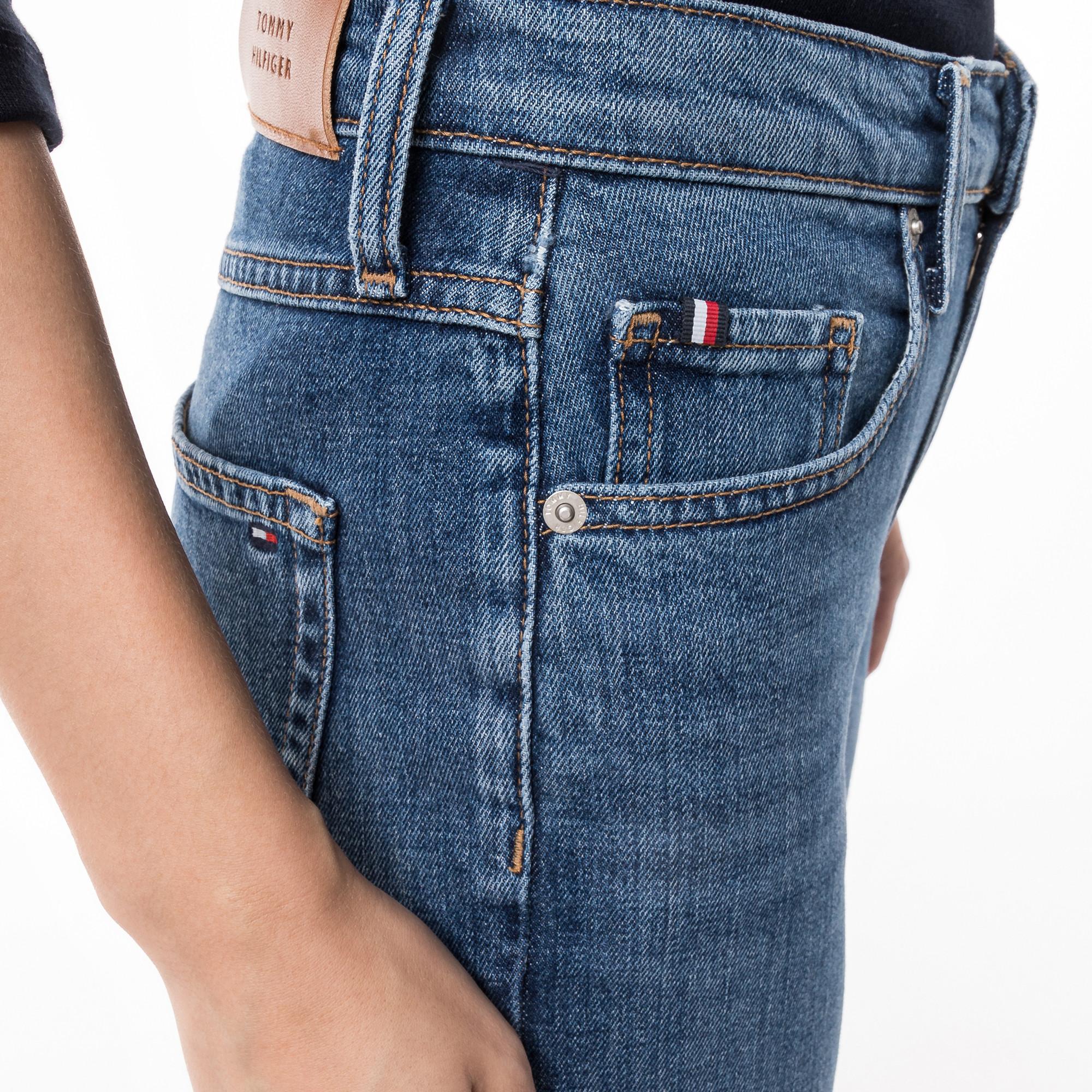 TOMMY HILFIGER Straight Fit Mid Rise Jeans  