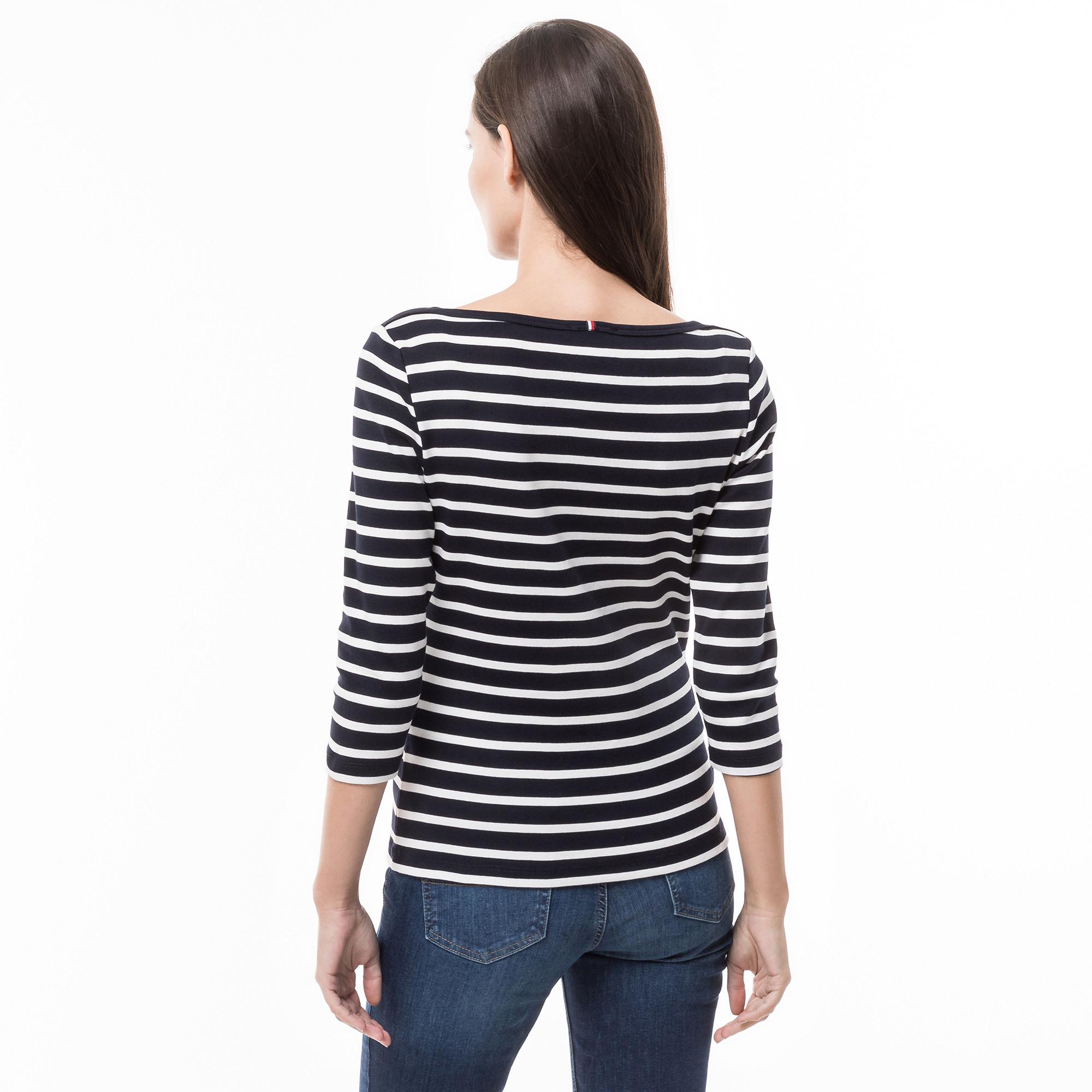 TOMMY HILFIGER New Cody Gestreiftes Boat Neck T-Shirt  