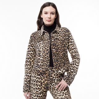 Manor Woman Leoparden Print Jeansjacke  