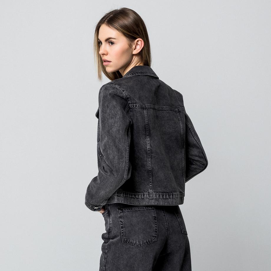 Manor Woman Giacca di jeans con strass  