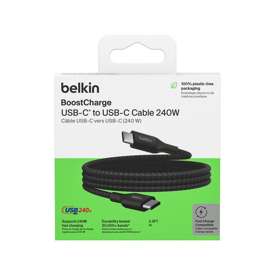 belkin USB-C to USB-C Cable 240W 1m Adapter 