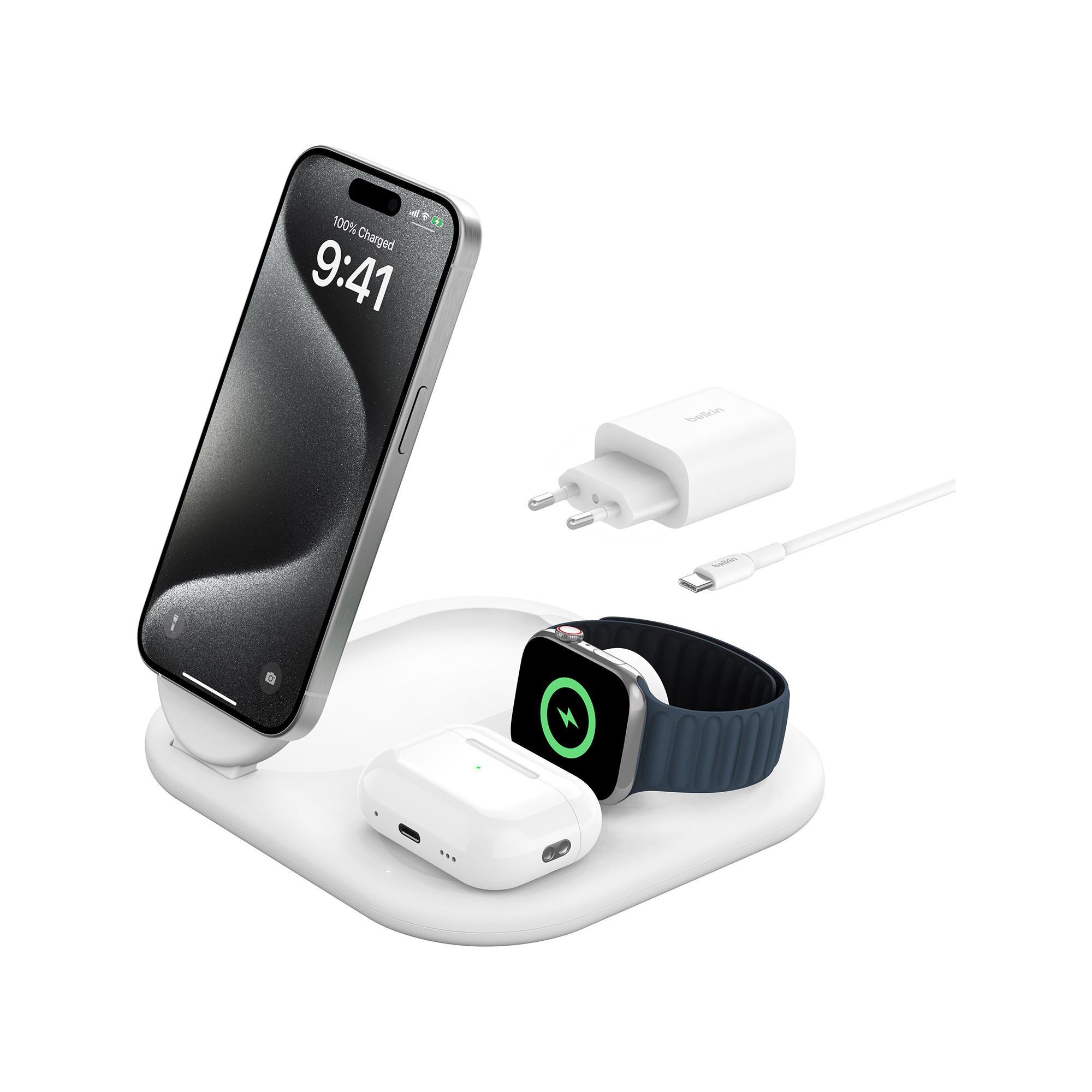 belkin Foldable Wireless Charging Pad Stromadapter USB-C 