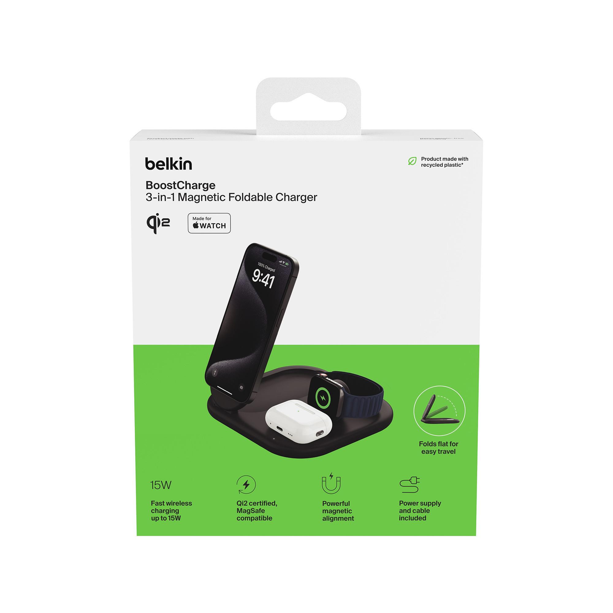 belkin Foldable Wireless Charing Pad Adaptateur secteur USB-C 