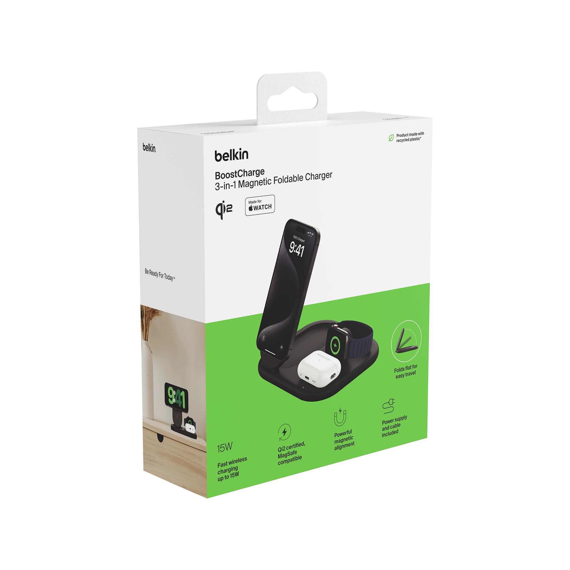 belkin Foldable Wireless Charing Pad Adaptateur secteur USB-C 