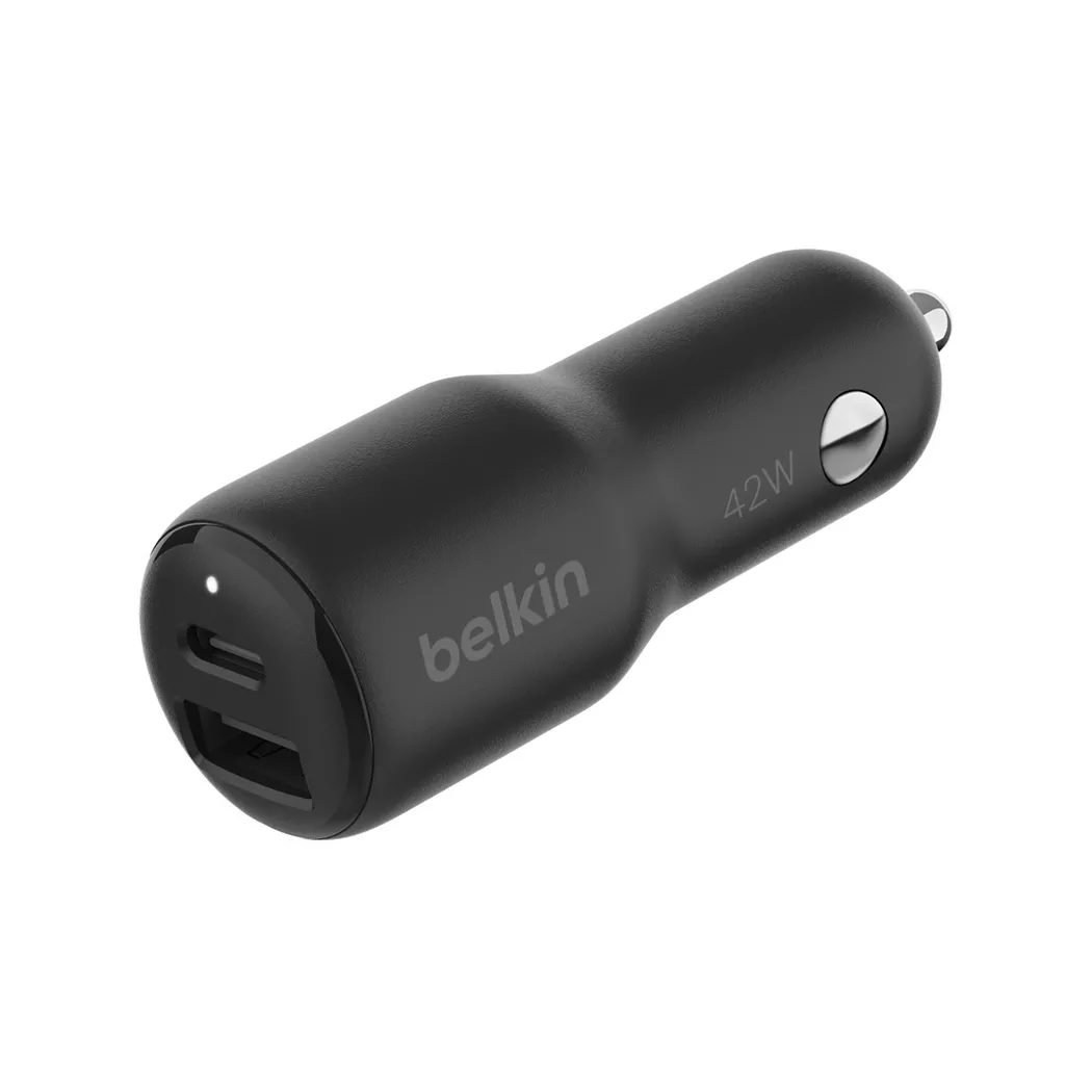 Belkin - Adaptateur secteur USB-C, 12V USB-C USB-A Kfz-Ladegerät, Black