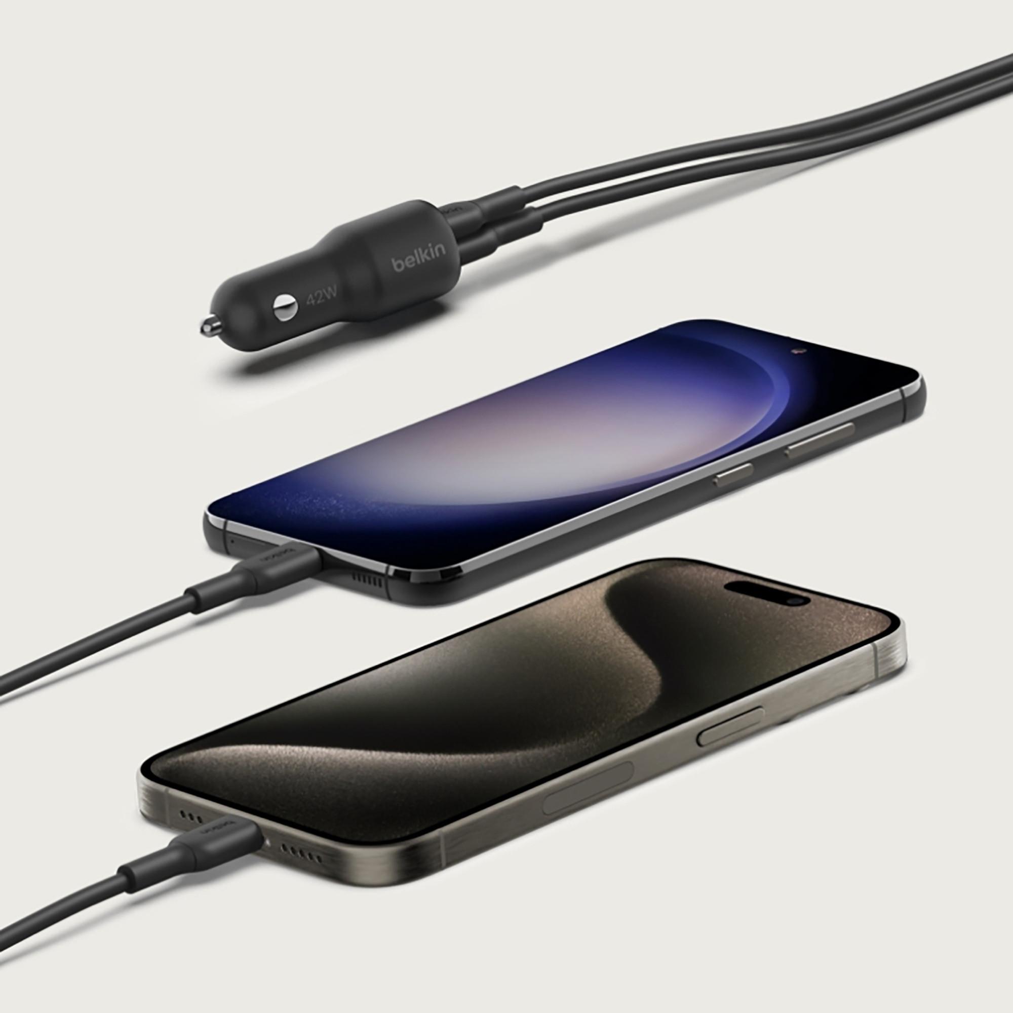 belkin 12V USB-C USB-A Kfz-Ladegerät Adattatore USB-C 