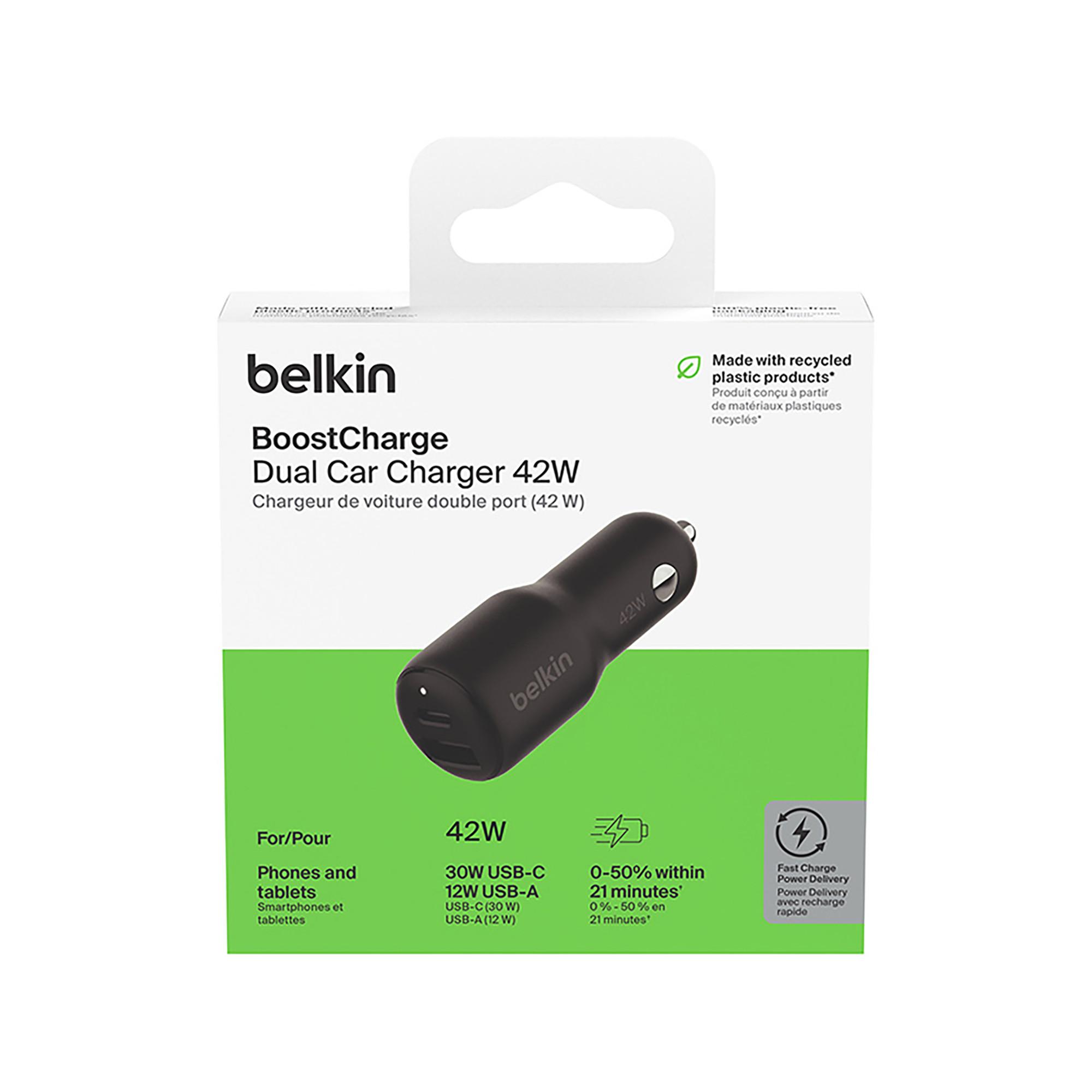 belkin 12V USB-C USB-A Kfz-Ladegerät Stromadapter USB-C 