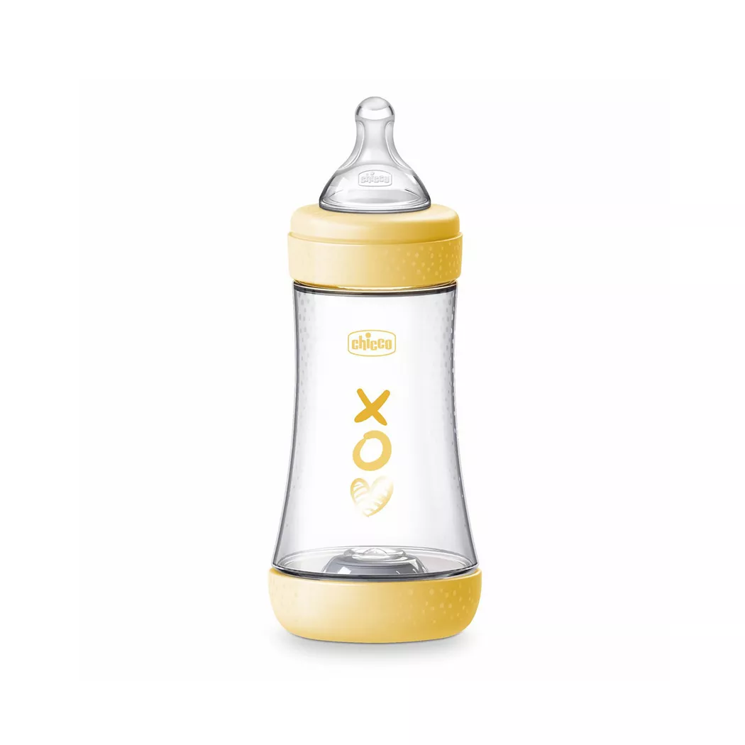 Chicco Perfect 5 Baby Bottle Yellow 2m+