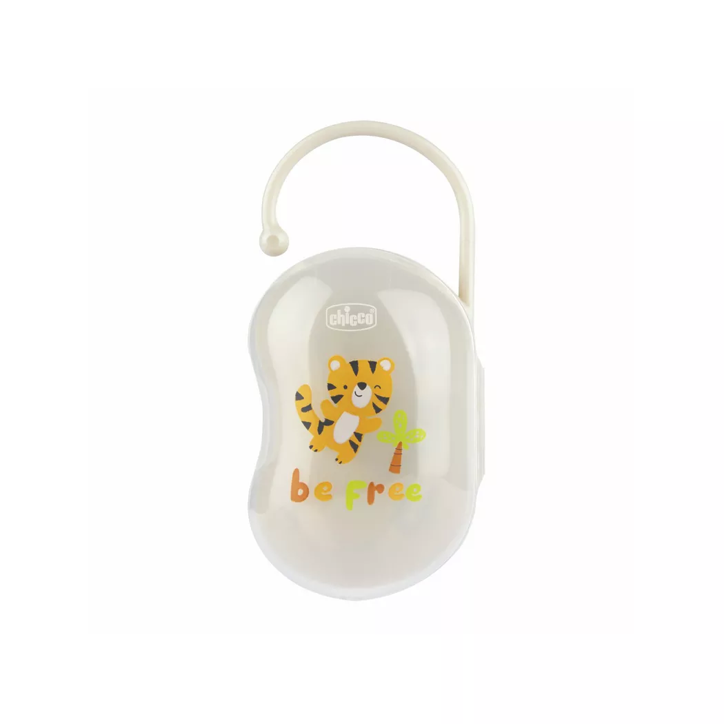 Chicco Schnullerhalter 2 Schnuller 0m + Grau