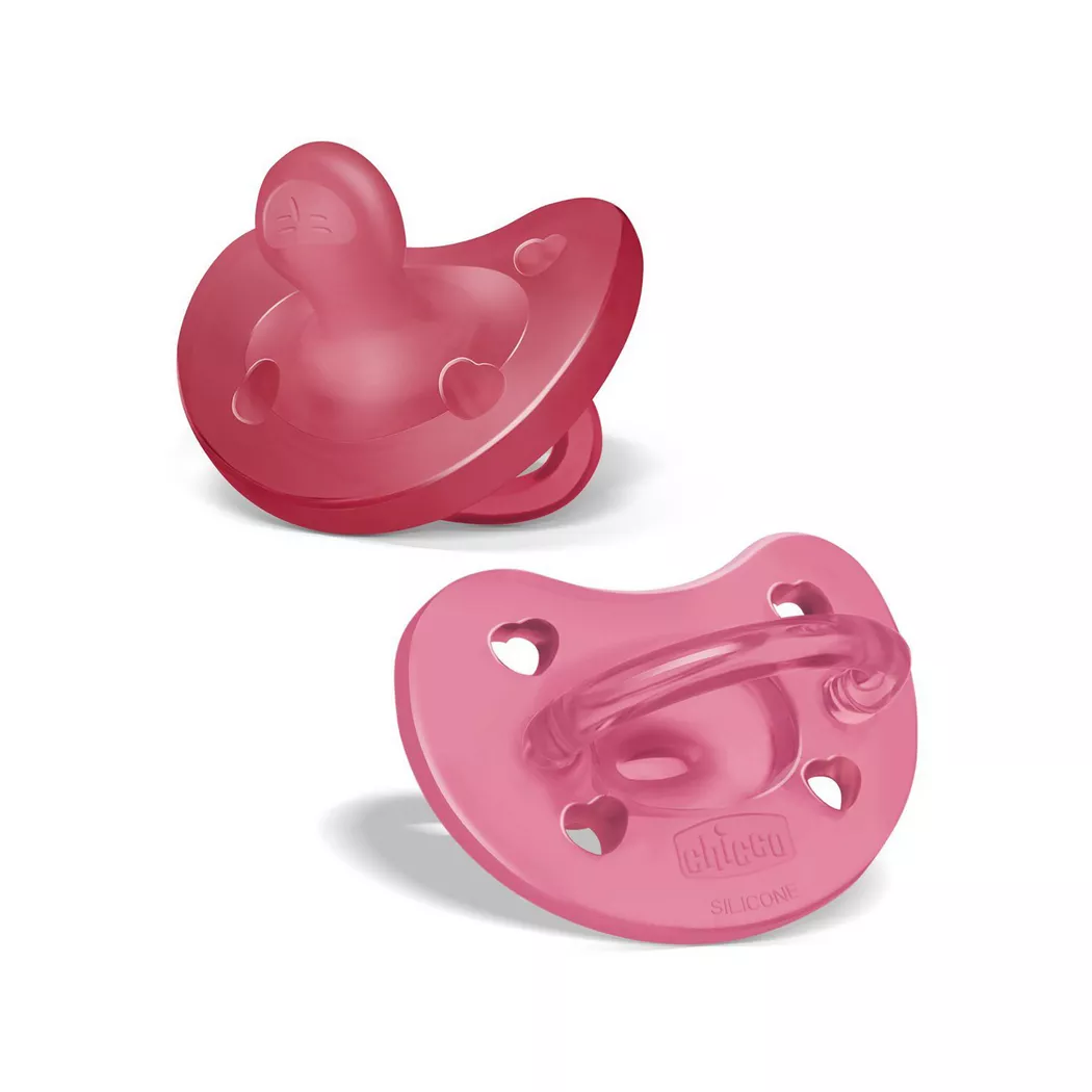 Chicco 00073086110000 baby pacifier Ultra soft pacifier Anatomical Silicone Rose