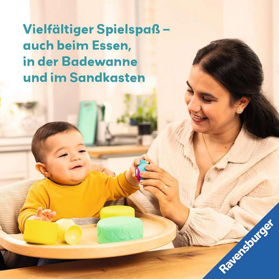 Ravensburger  Play+ Baby-Stapel-Puzzle: Vogelnest, allemand 