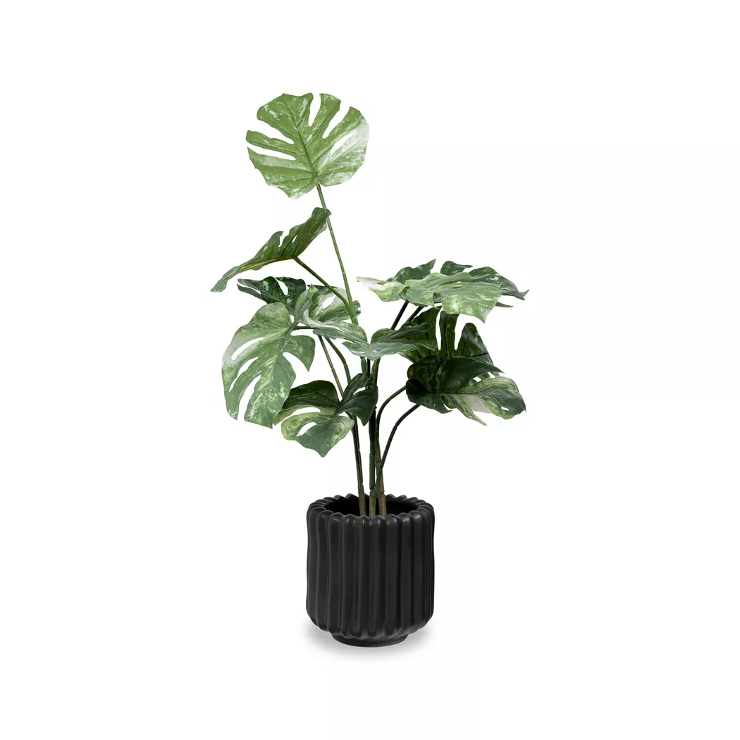 Manor - Keramiktopf, H20CM,Ø19CM, Schwarz matt