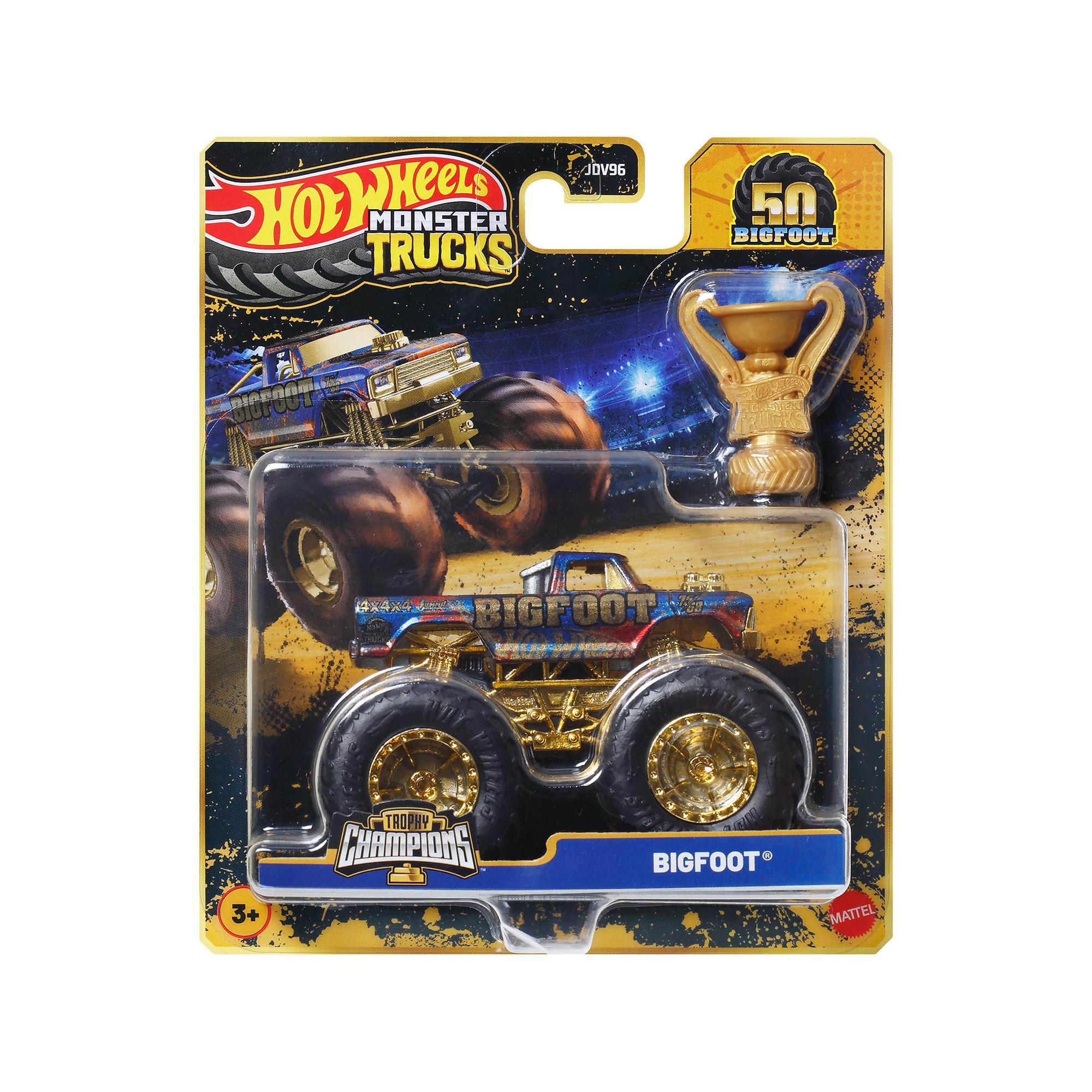 Hot Wheels  Monster Trucks Bigfoot Trophy Champions, assortiment aléatoire 