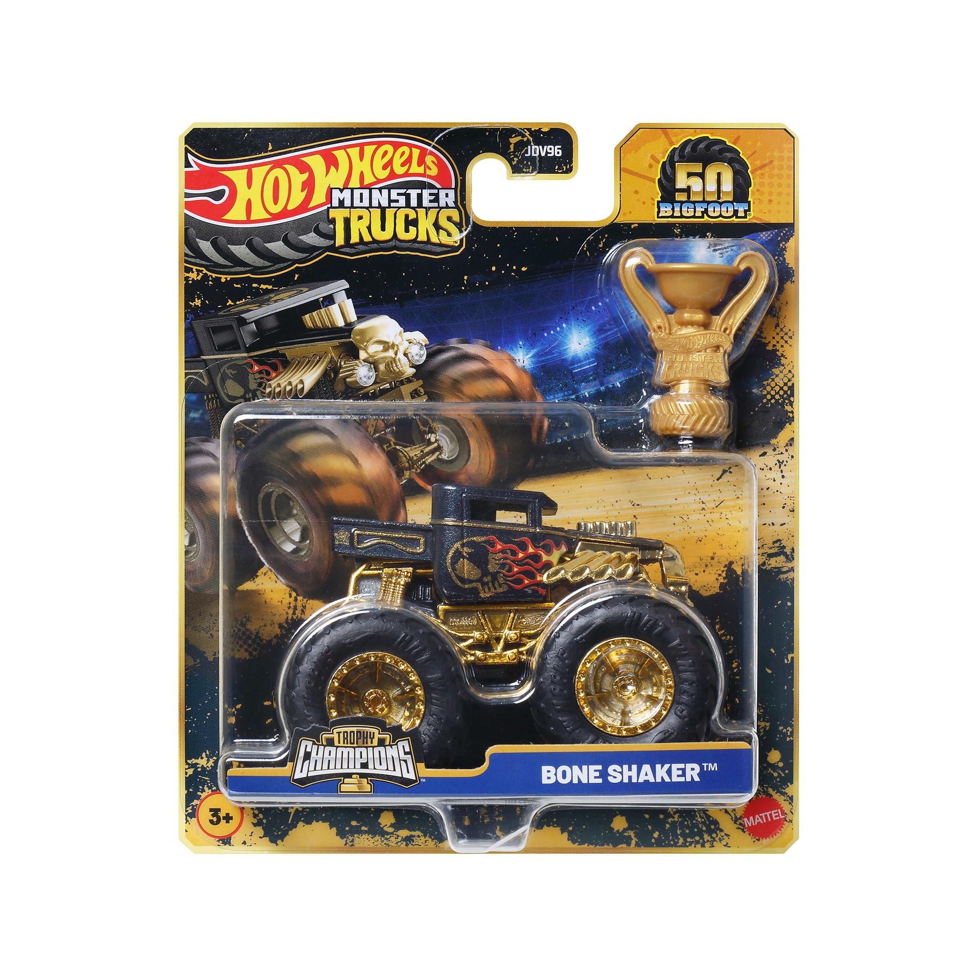 Hot Wheels  Monster Trucks Bigfoot Trophy Champions, assortiment aléatoire 