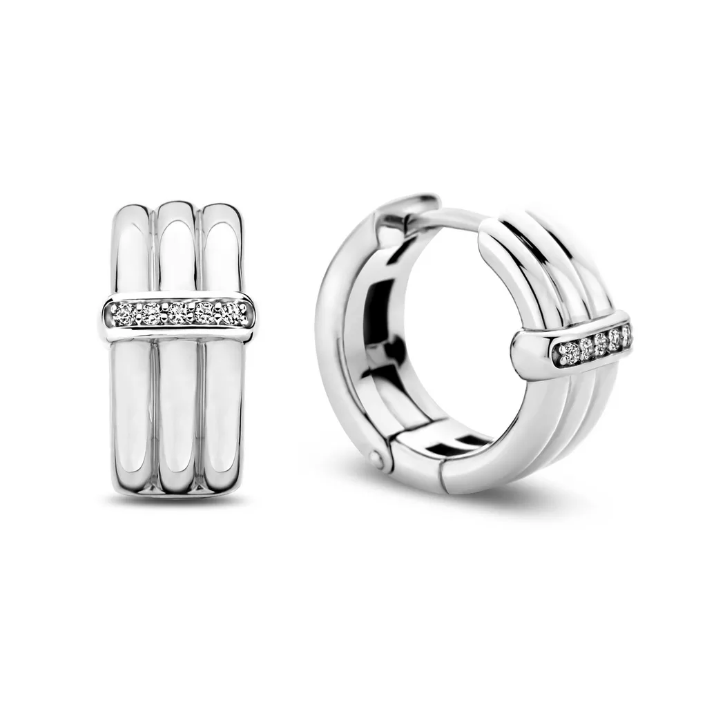 TI SENTO - Creolen, One Size, Silber