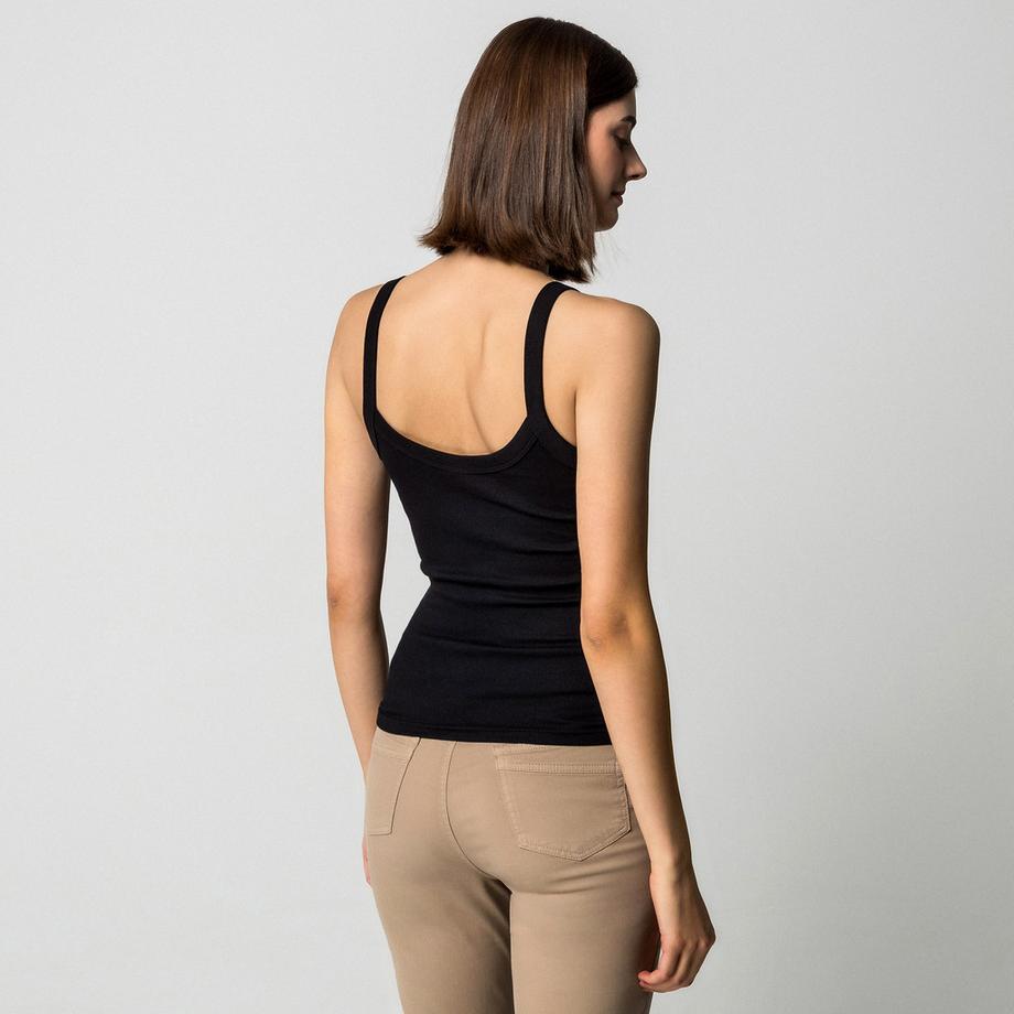 Gina Tricot Top côtelé sans manches  