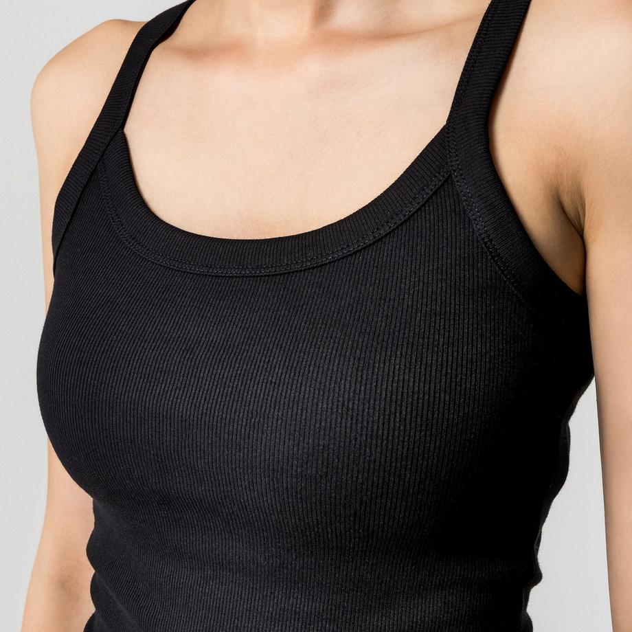 Gina Tricot Top côtelé sans manches  