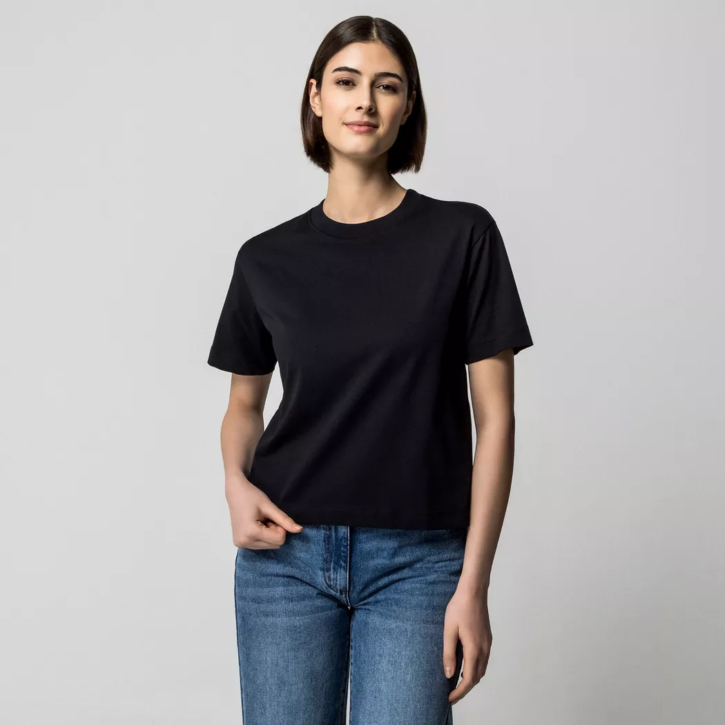 Gina Tricot - T-Shirt, für Damen, Black, Größe S