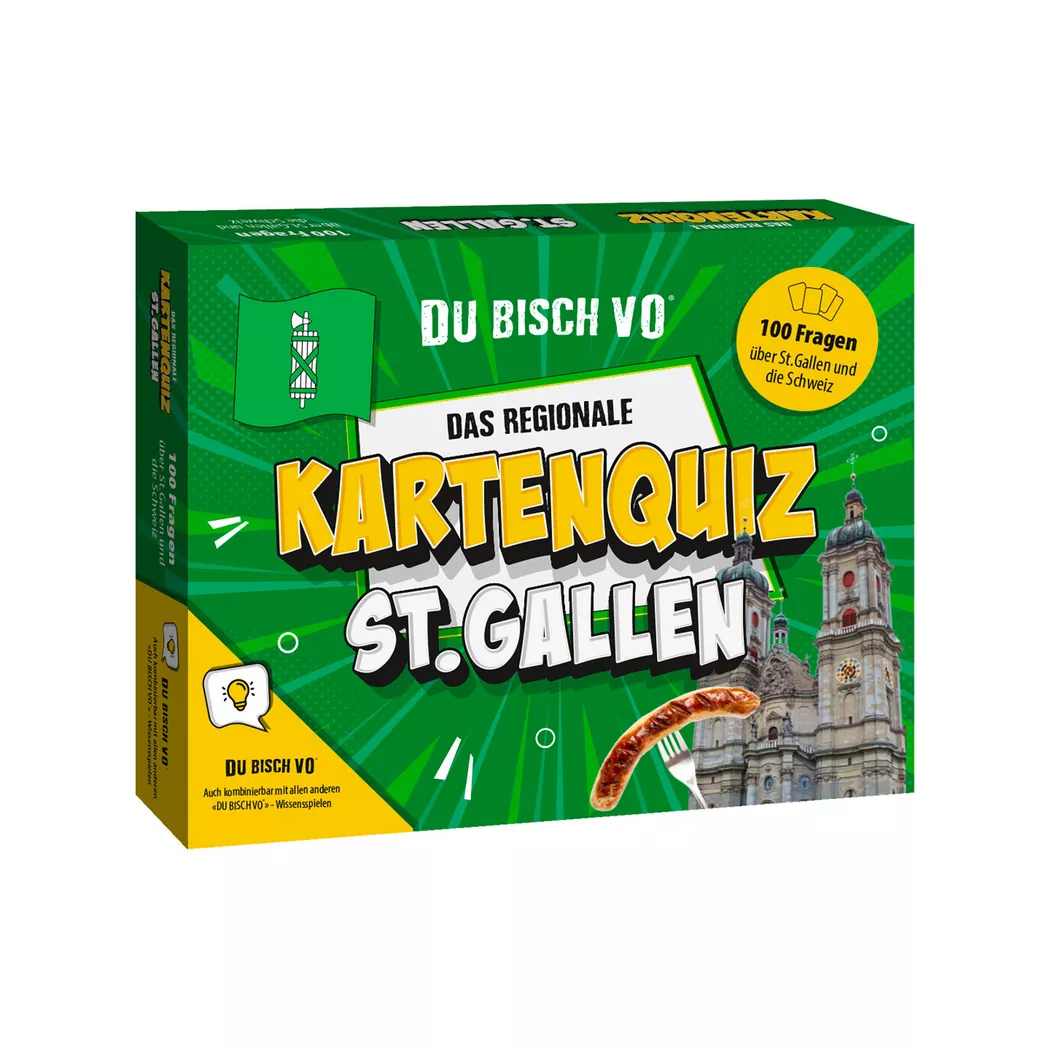 UGP - Das regionale Kartenquiz - Du bisch vo St. Gallen, Multicolor