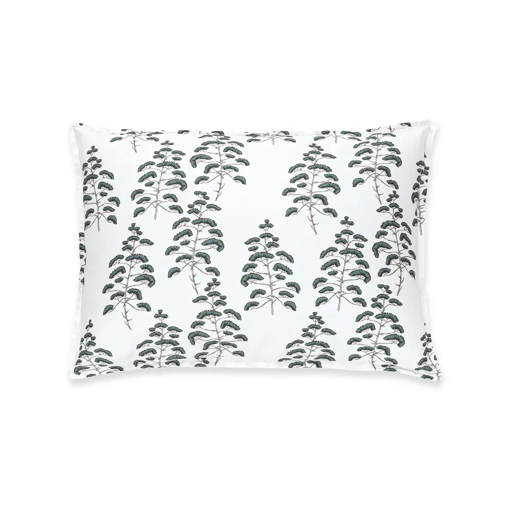Manor - Kissenbezug, Asio Kissenbezug mit botanischem Muster, 50 x 90 cm, Beige