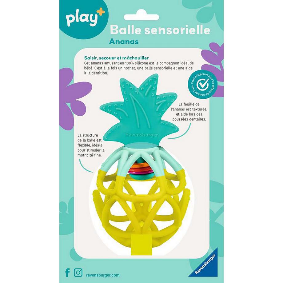 Ravensburger  Play+ Balle sensorielle ananas, français 