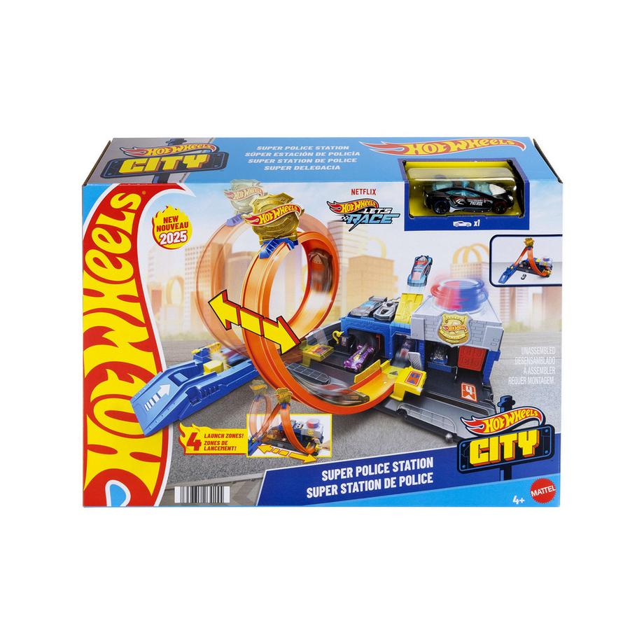 Hot Wheels  City Super stazione di poli 