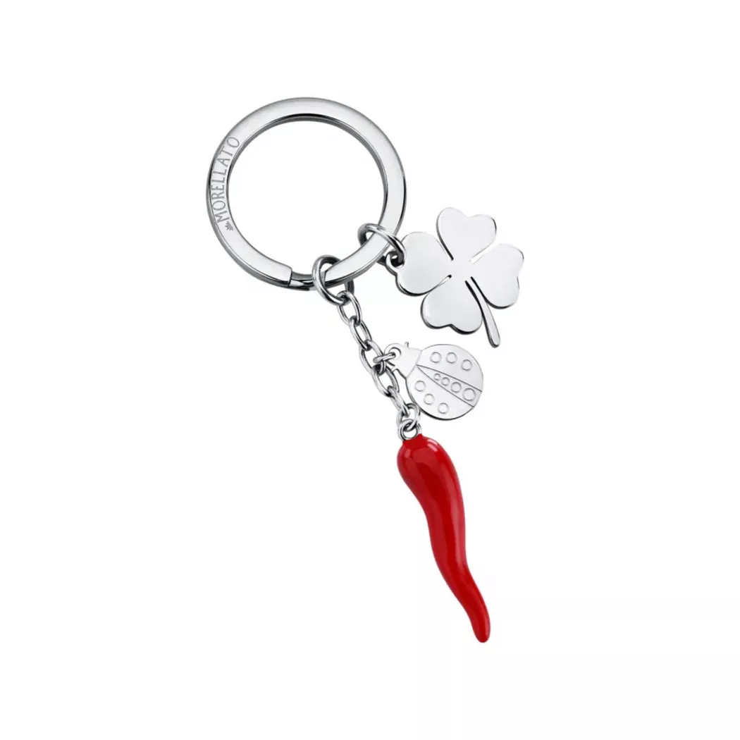 Morellato - Schlüsselanhänger, Lucky, One Size, Silberfarben 2