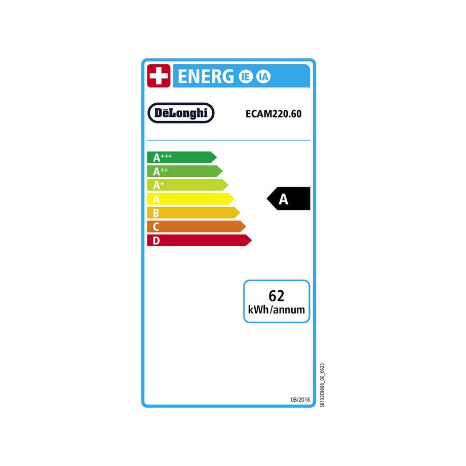 DeLonghi Machine à café automatique Magnifica Start Milk ECAM220.60.B 